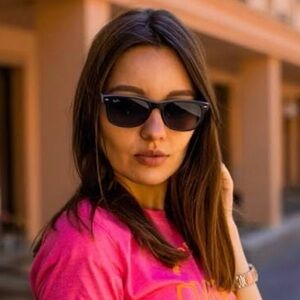 Ray-Ban New Wayfarer RB2132 COLOR-MIX Sunglasses - Black/Transparent 55/18